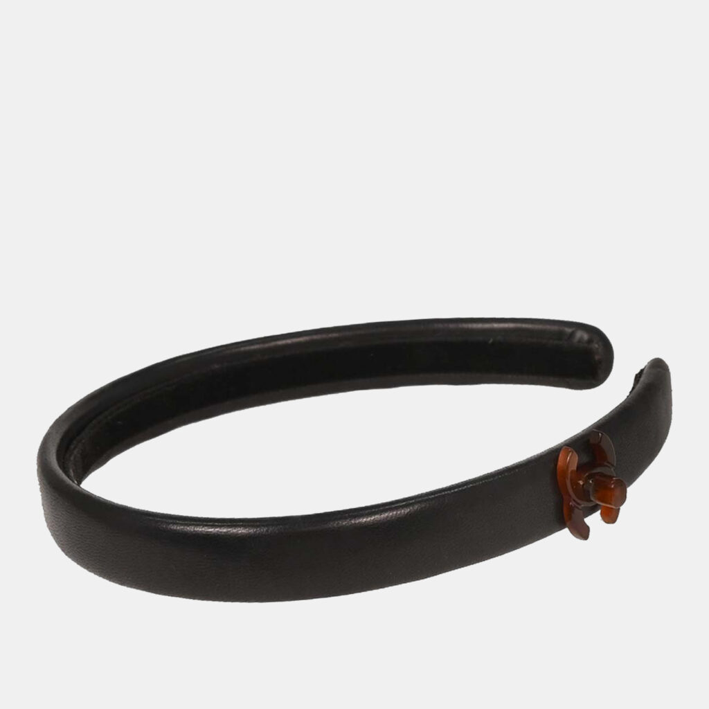 Chanel Turnlock Headband Hair Accessories Black Chanel Turnlock Headband Hair Accessories Black
