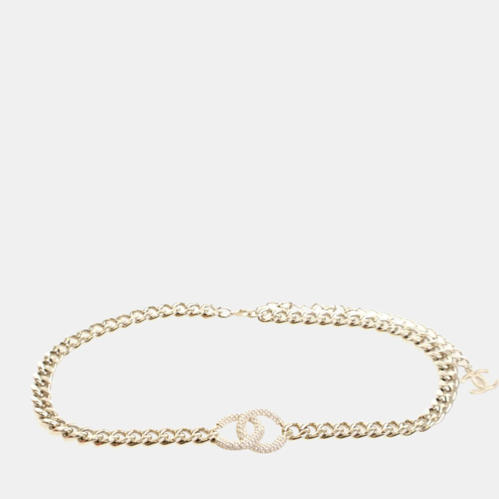 Chanel Crystal CC Gold Chain Belt Chanel Crystal CC Gold Chain Belt