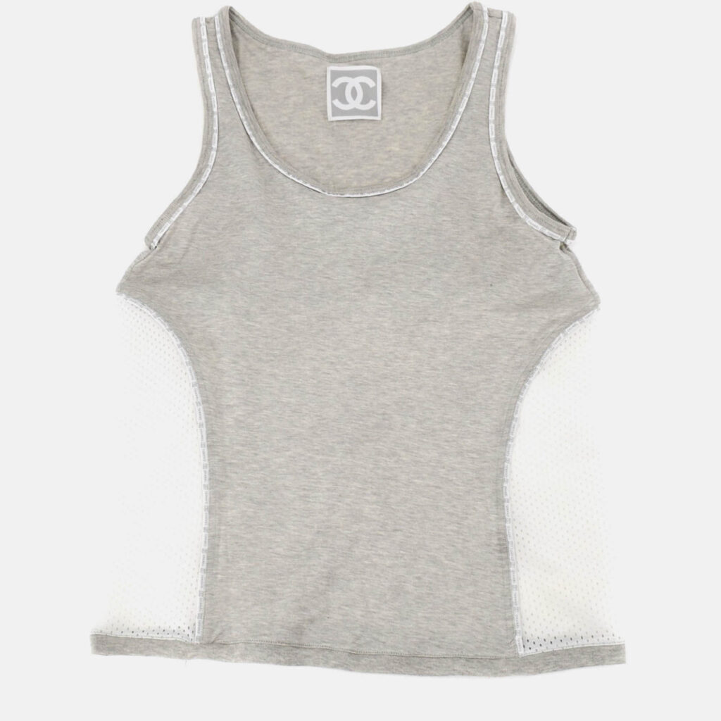 Chanel Sport Line Sleeveless Top Gray M Chanel Sport Line Sleeveless Top Gray M