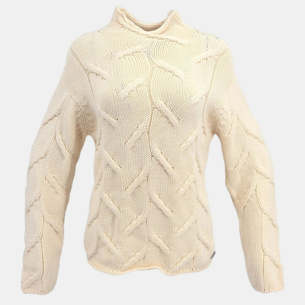 Chanel White Wool Sweater Top Size 38 Chanel White Wool Sweater Top Size 38