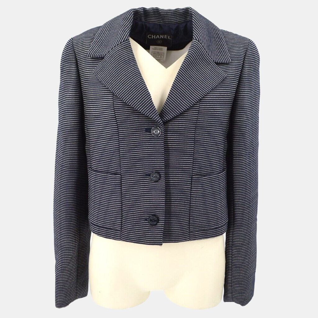 Chanel Jacket Navy #38 Chanel Jacket Navy #38