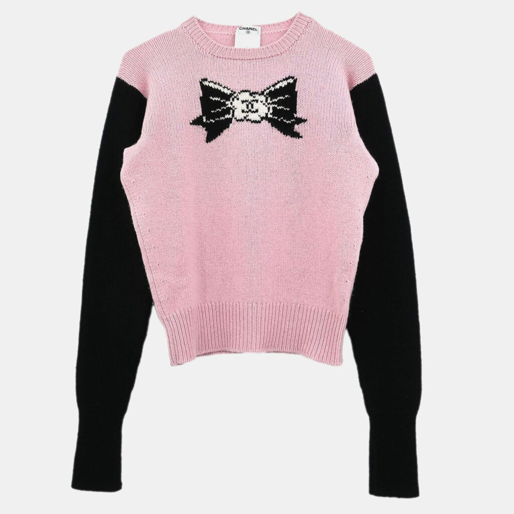 Chanel Sweater Knit Top Pink Size M Chanel Sweater Knit Top Pink Size M