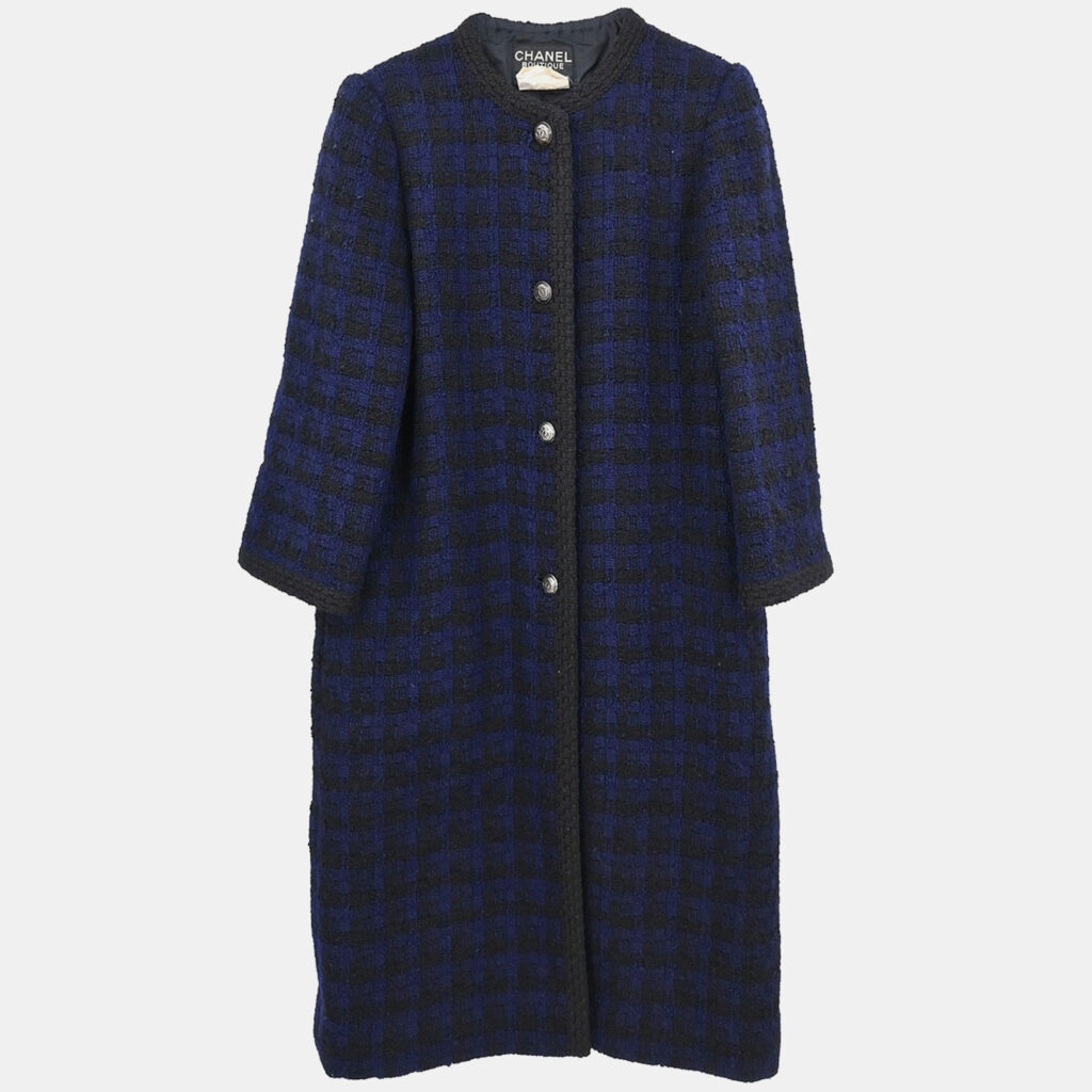 luxury-women-chanel-used-clothes-p1242089-008-1.jpg Chanel Single Breasted Jacket Navy #38