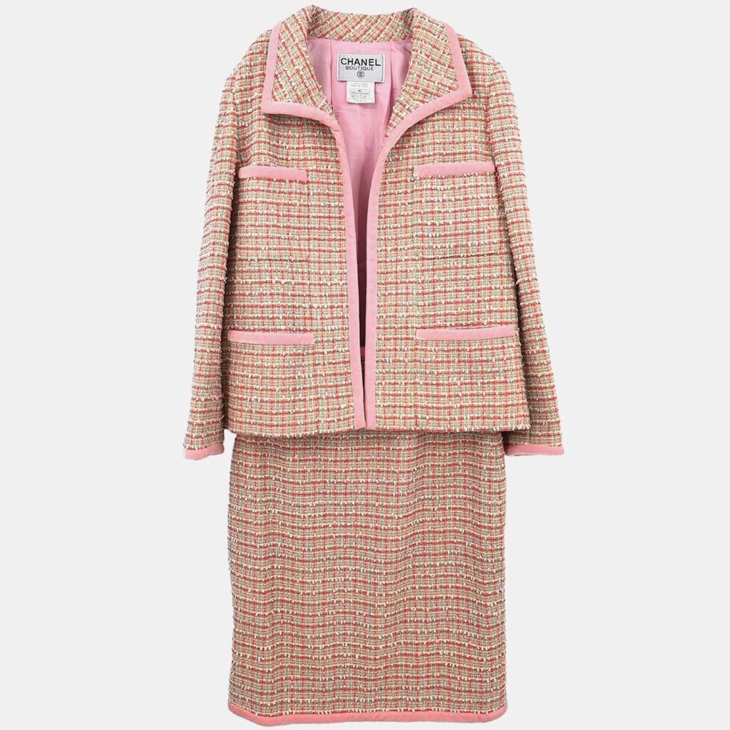 luxury-women-chanel-used-clothes-p1242103-007-1.jpg Chanel Setup Suit Jacket Skirt Pink #40