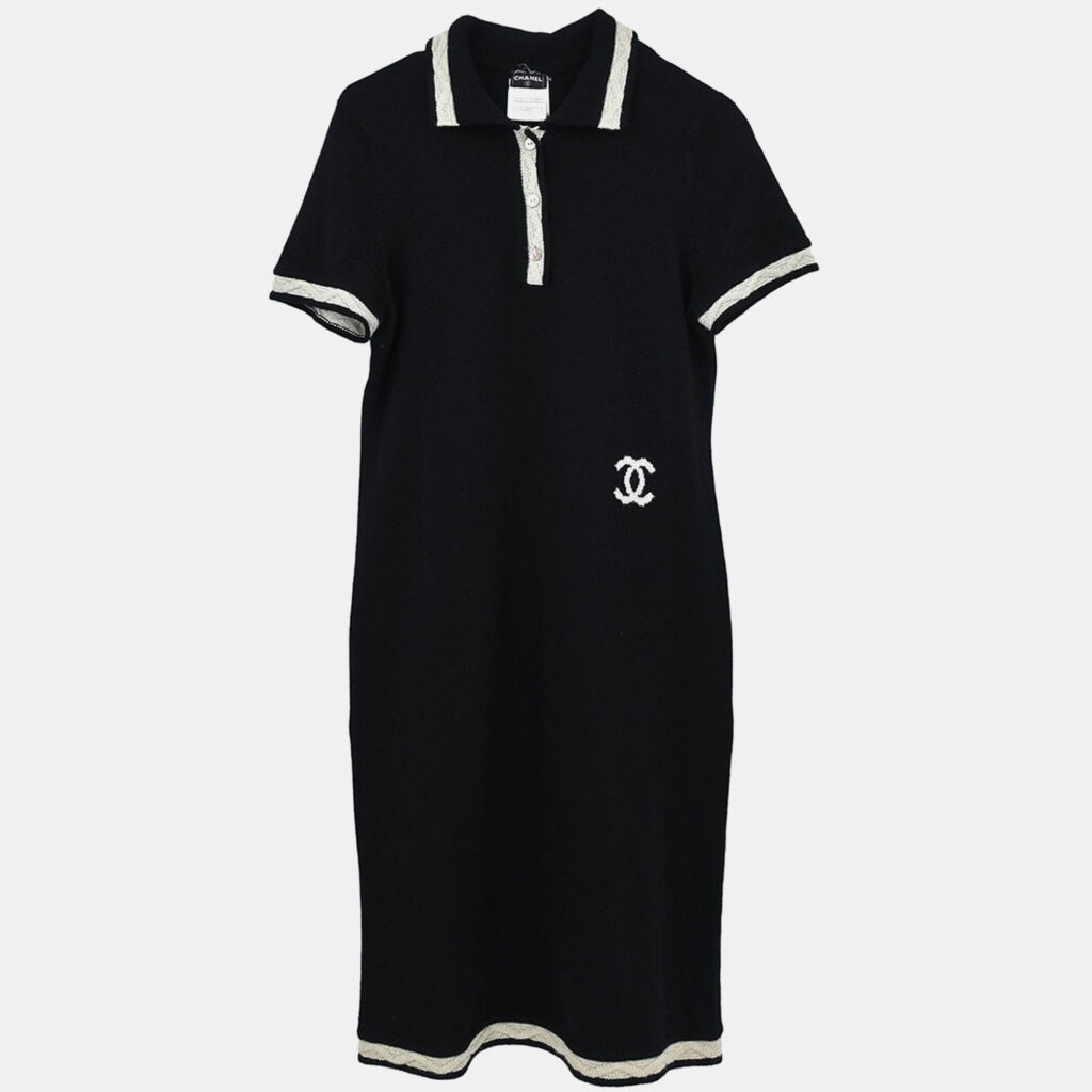 Chanel Short Sleeve Dress Black #40