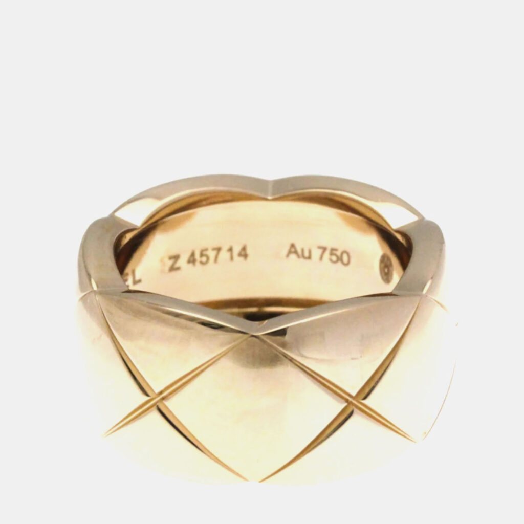 Chanel Coco Crush Large 18K Pink Gold Band Ring EU 54