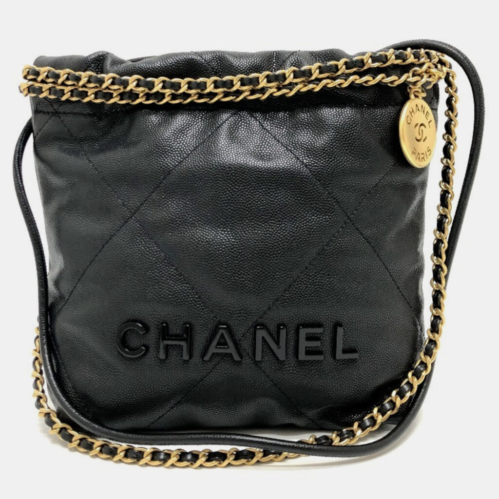 Chanel Black Caviar Skin Matelasse Chanel 22 Bag Chanel Black Caviar Skin Matelasse Chanel 22 Bag