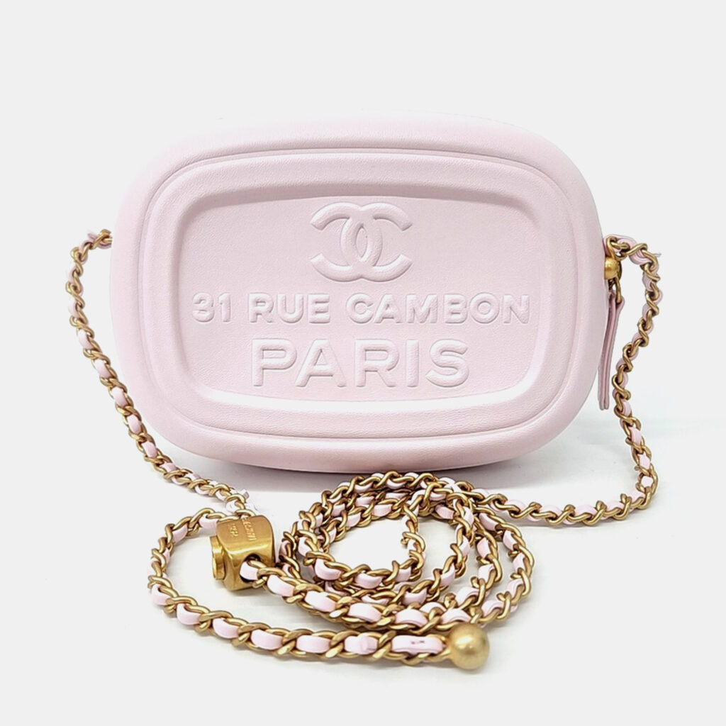 Chanel Pink Leather Mini Camera Case Bag Chanel Pink Leather Mini Camera Case Bag