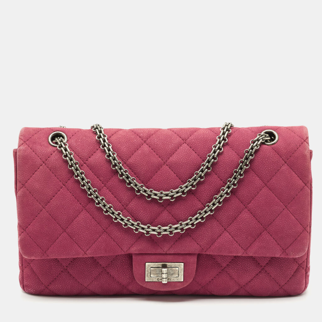 Chanel Red Quilted Nubuck Leather 227 Reissue 2.55 Flap Bag Chanel Red Quilted Nubuck Leather 227 Reissue 2.55 Flap Bag