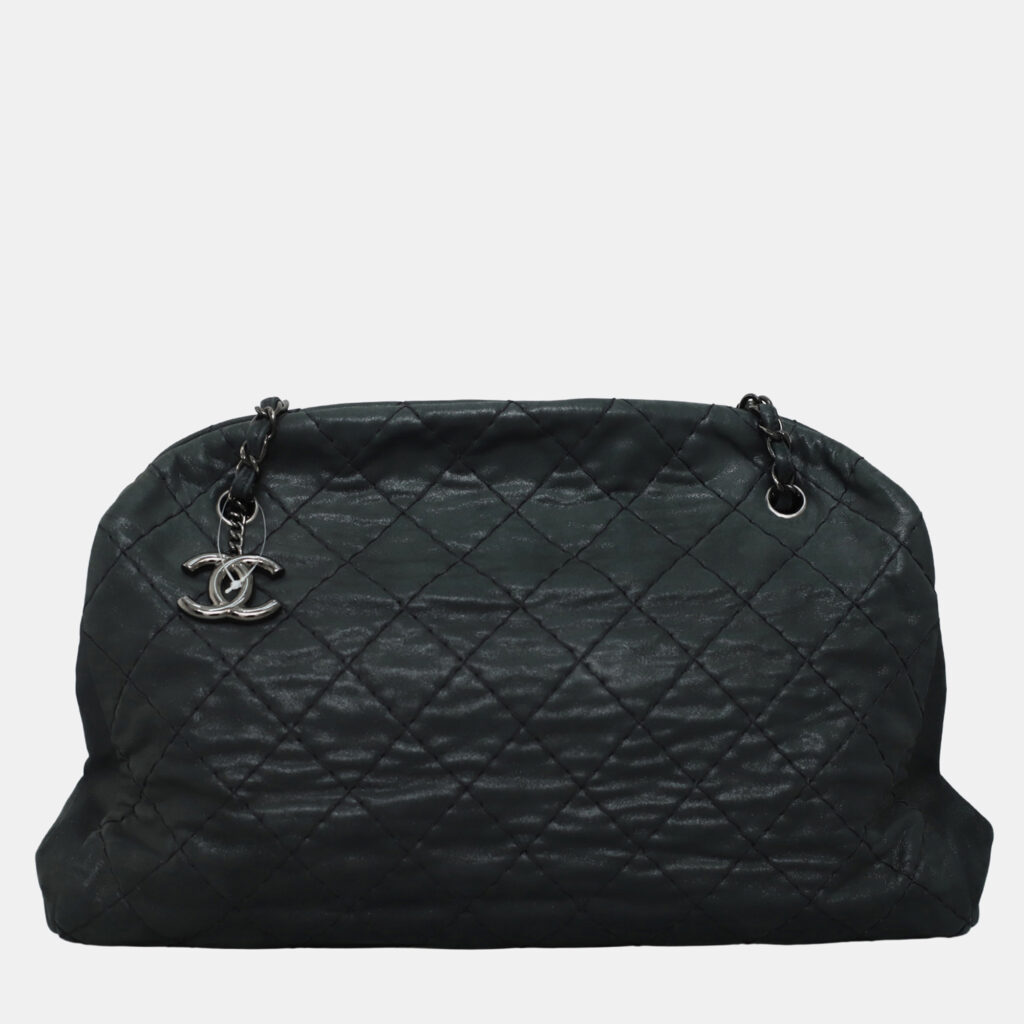 Chanel Iridescent Quilted Large Leather Grey Just Mademoiselle Large Tote Bag Chanel Iridescent Quilted Large Leather Grey Just Mademoiselle Large Tote Bag