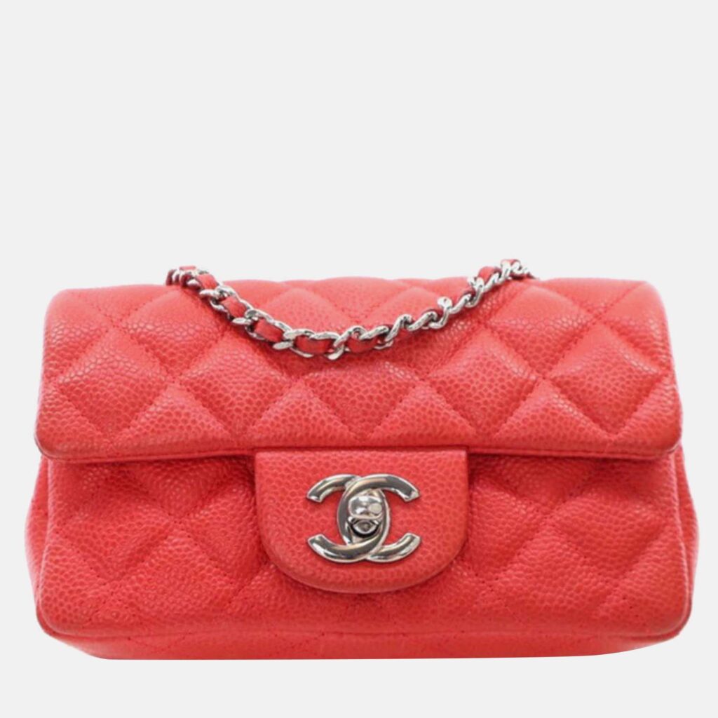 Chanel Classic Single Flap Mini Pink Caviar Bag Chanel Classic Single Flap Mini Pink Caviar Bag