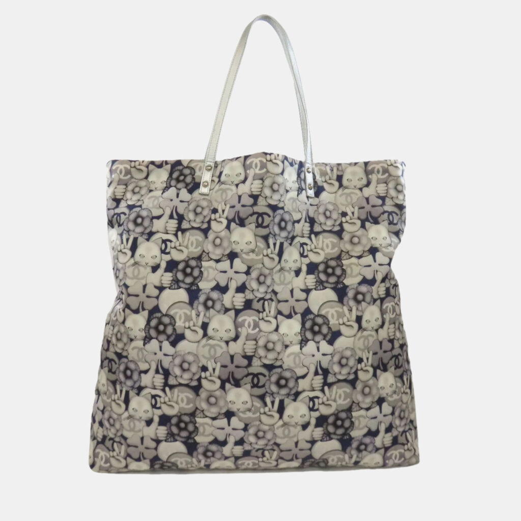 Chanel Cat Motif Tote Bag Nylon