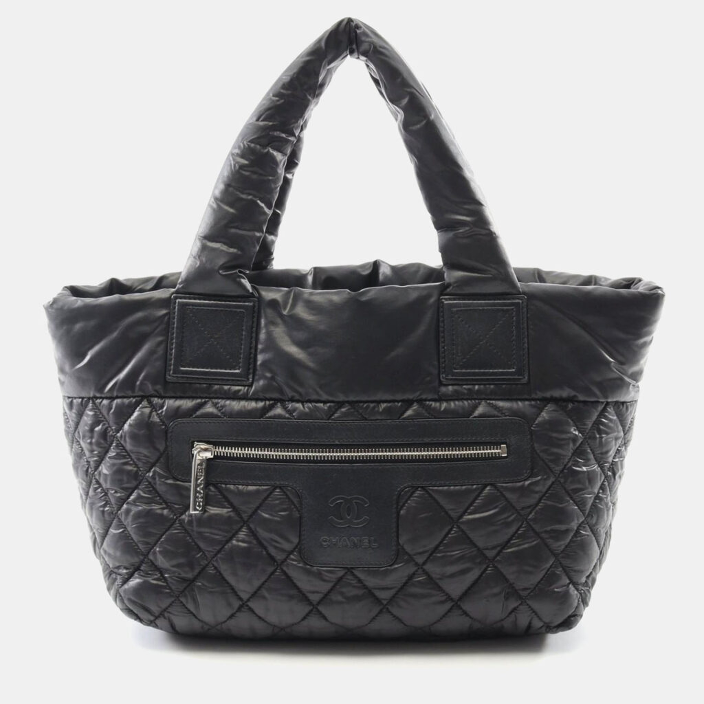 Chanel Coco Cocoon Black Nylon Reversible Tote Bag
