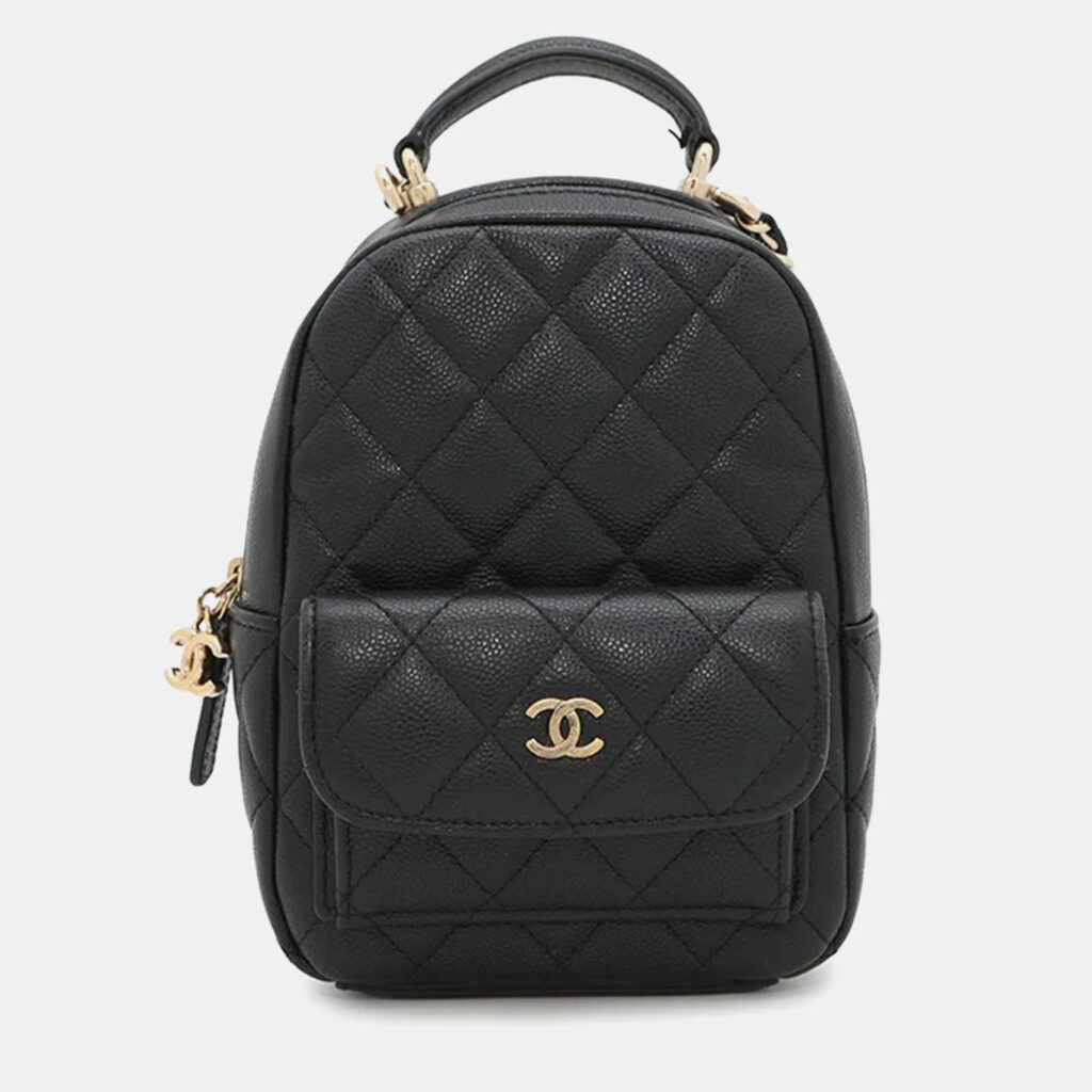 Chanel Matelasse Timeless Classics Mini Backpack Blackap3753 Caviar Leather Chanel Matelasse Timeless Classics Mini Backpack Blackap3753 Caviar Leather