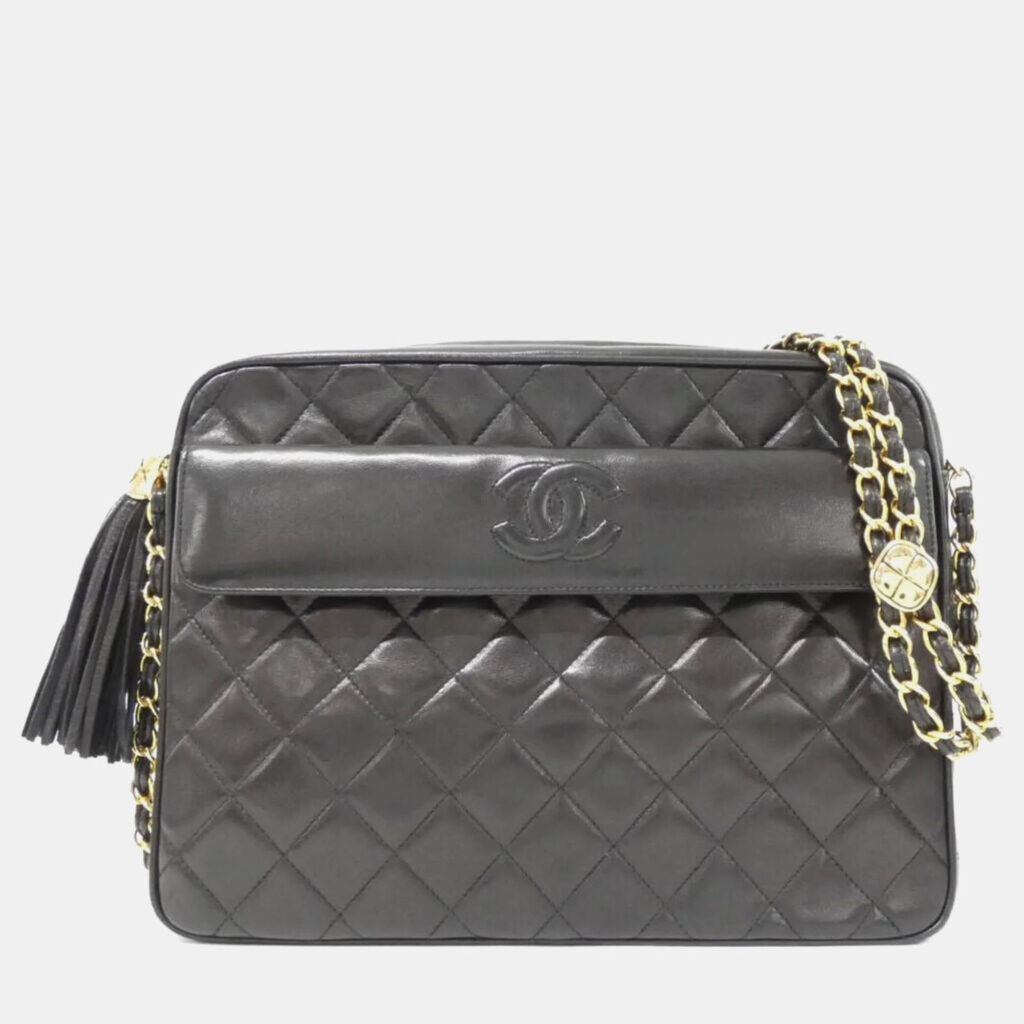 Chanel CC Tassel Black Lambskin Camera Bag Chanel CC Tassel Black Lambskin Camera Bag