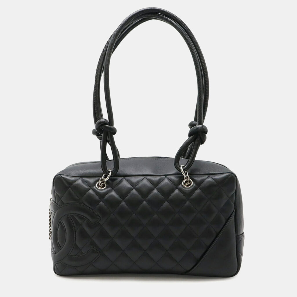 Chanel Cambon Ligne Black Soft Calf Leather Bowling Bag Chanel Cambon Ligne Black Soft Calf Leather Bowling Bag