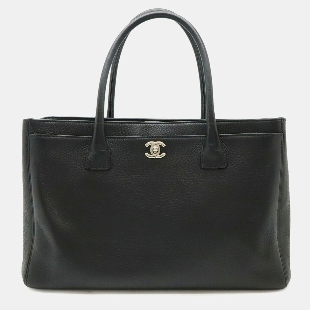 Chanel Executive Line Black Leather Tote Bag Chanel Executive Line Black Leather Tote Bag