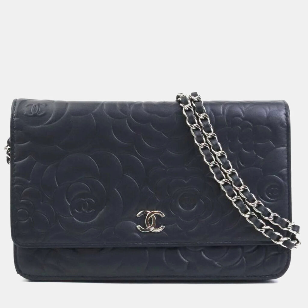 Chanel Camellia Black Wallet on Chain Chanel Camellia Black Wallet on Chain