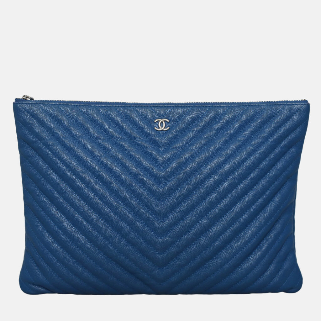 Chanel Chevron O Case Pouch Chanel Chevron O Case Pouch