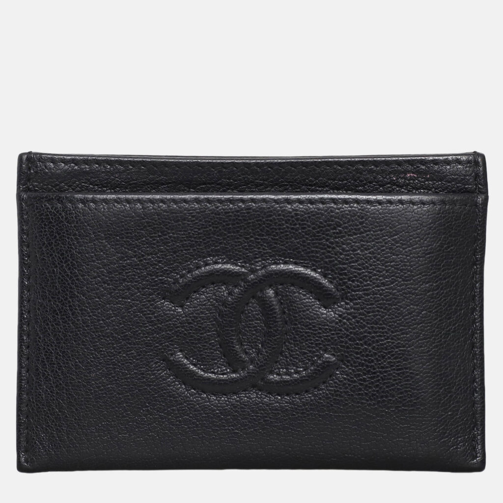 Chanel Embossed CC Card Holder Chanel Embossed CC Card Holder