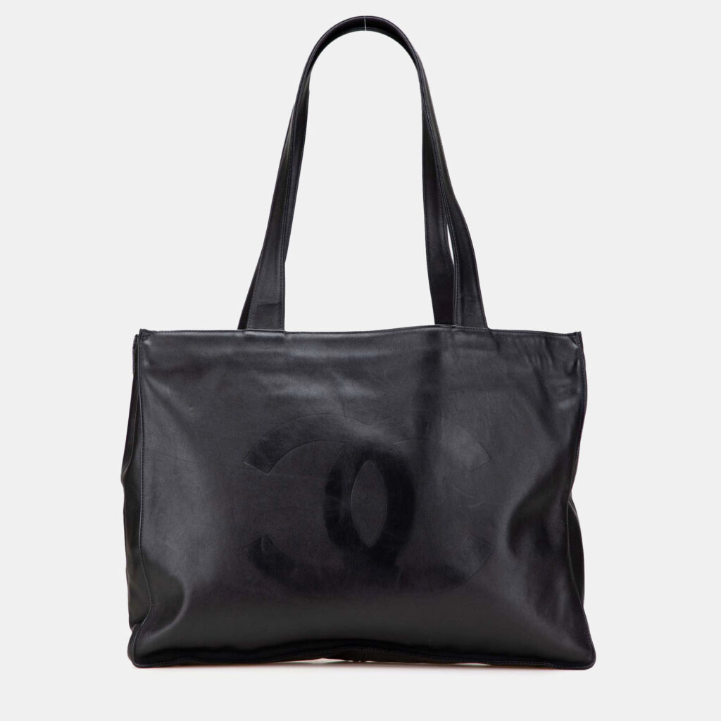 Chanel Black CC Lambskin Tote