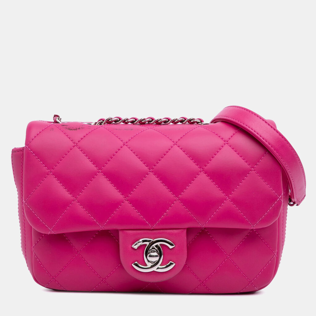 Chanel Pink Paris Seoul Small Rubber Coco Rain Flap