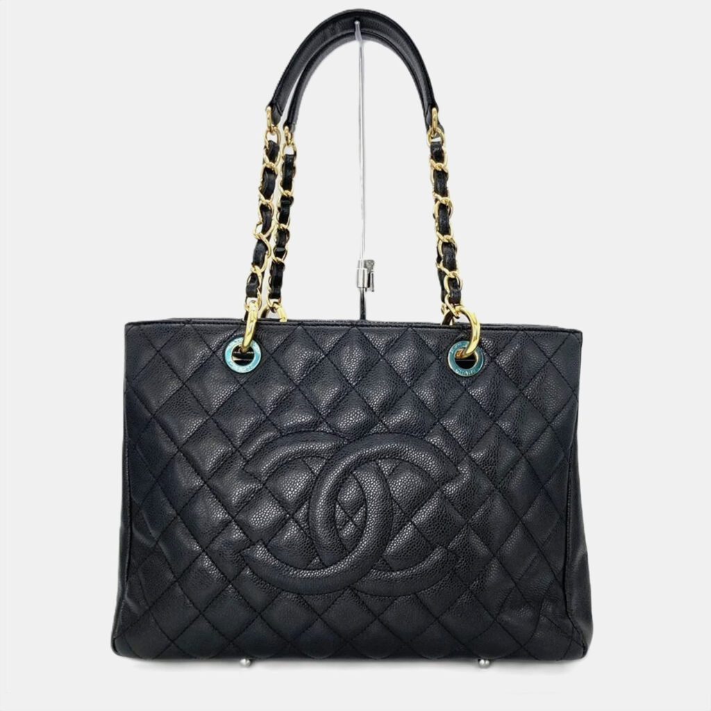 Chanel Grand GST Black Caviar Skin Tote Bag Chanel Grand GST Black Caviar Skin Tote Bag