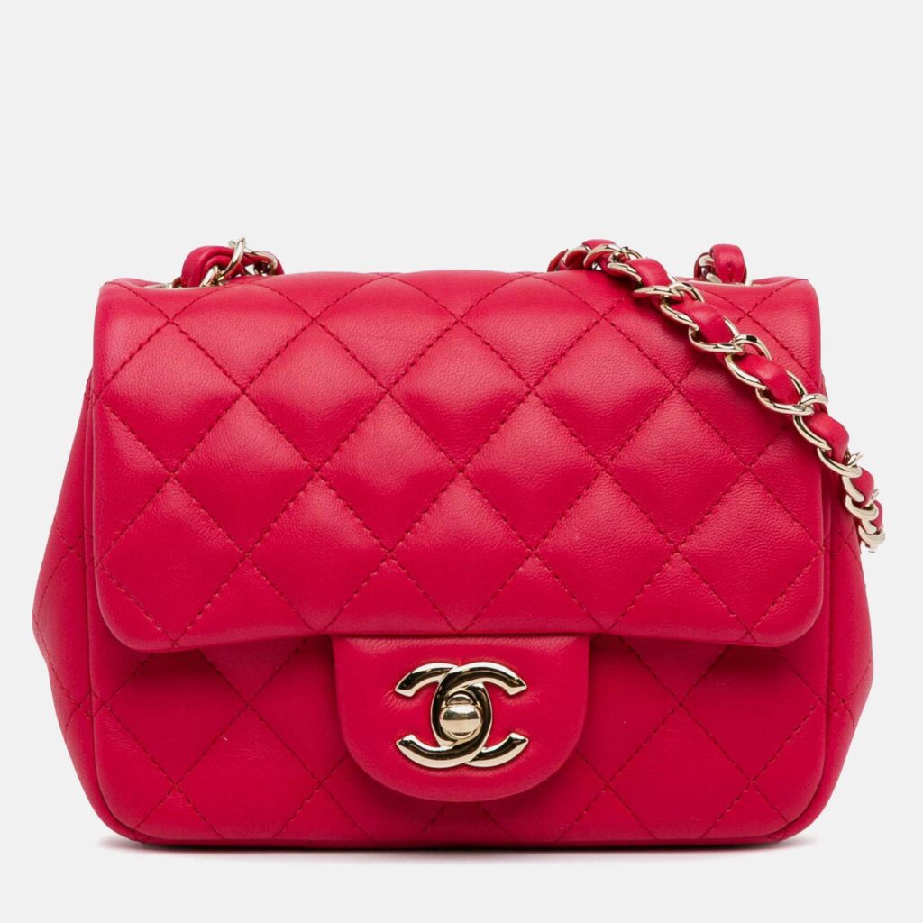 Chanel Classic Single Flap Mini Square Lambskin Bag Chanel Classic Single Flap Mini Square Lambskin Bag