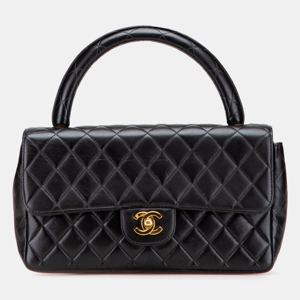 Chanel Black Medium Lambskin Parent Kelly Flap Chanel Black Medium Lambskin Parent Kelly Flap