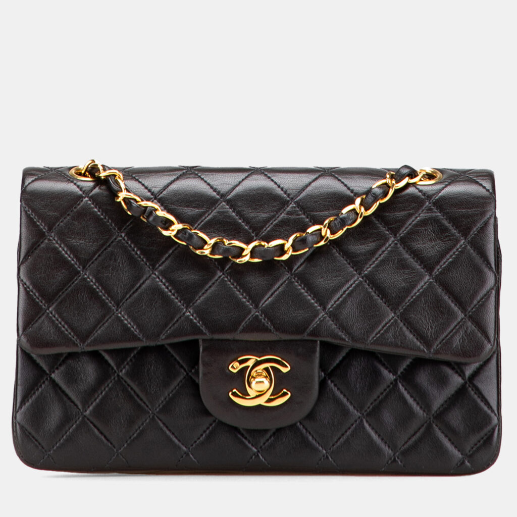 Chanel Black Small Classic Lambskin Double Flap