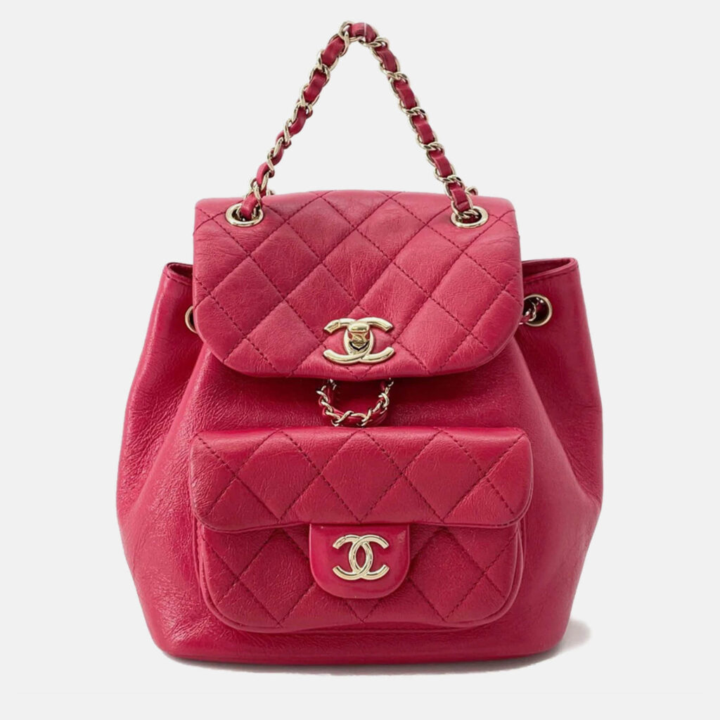 Chanel Dumas Backpack Magenta Leather Chanel Dumas Backpack Magenta Leather