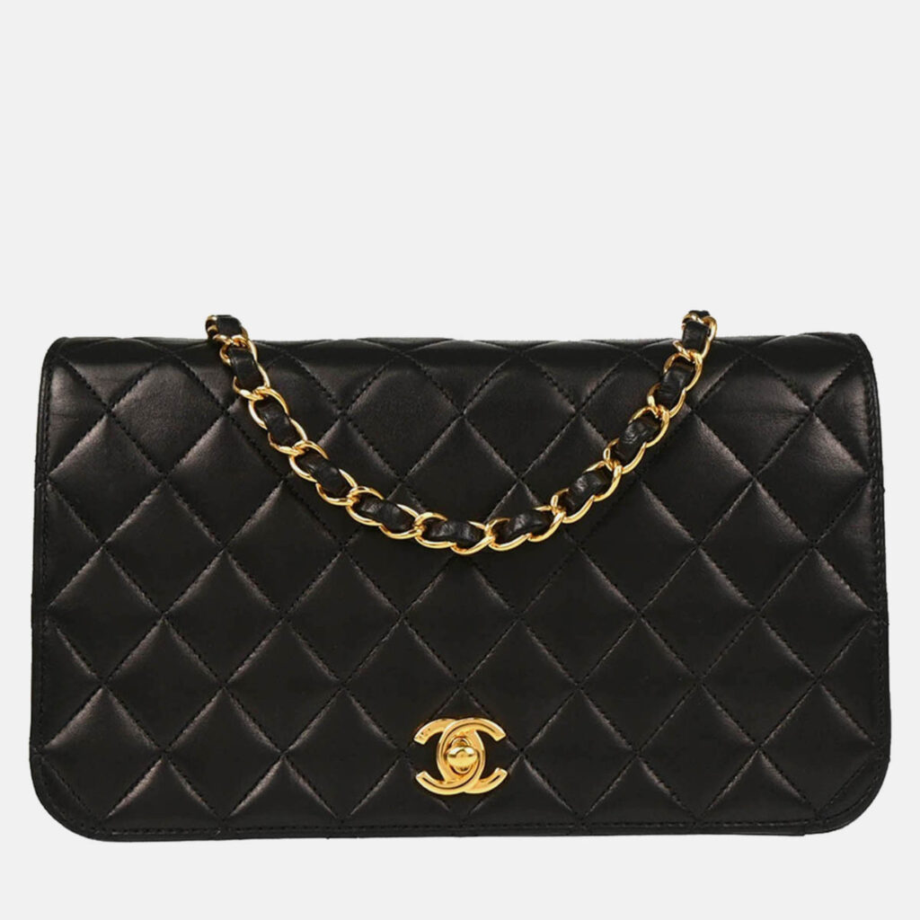 Chanel Turnlock Small Full Flap Black Lambskin Shoulder Bag Chanel Turnlock Small Full Flap Black Lambskin Shoulder Bag