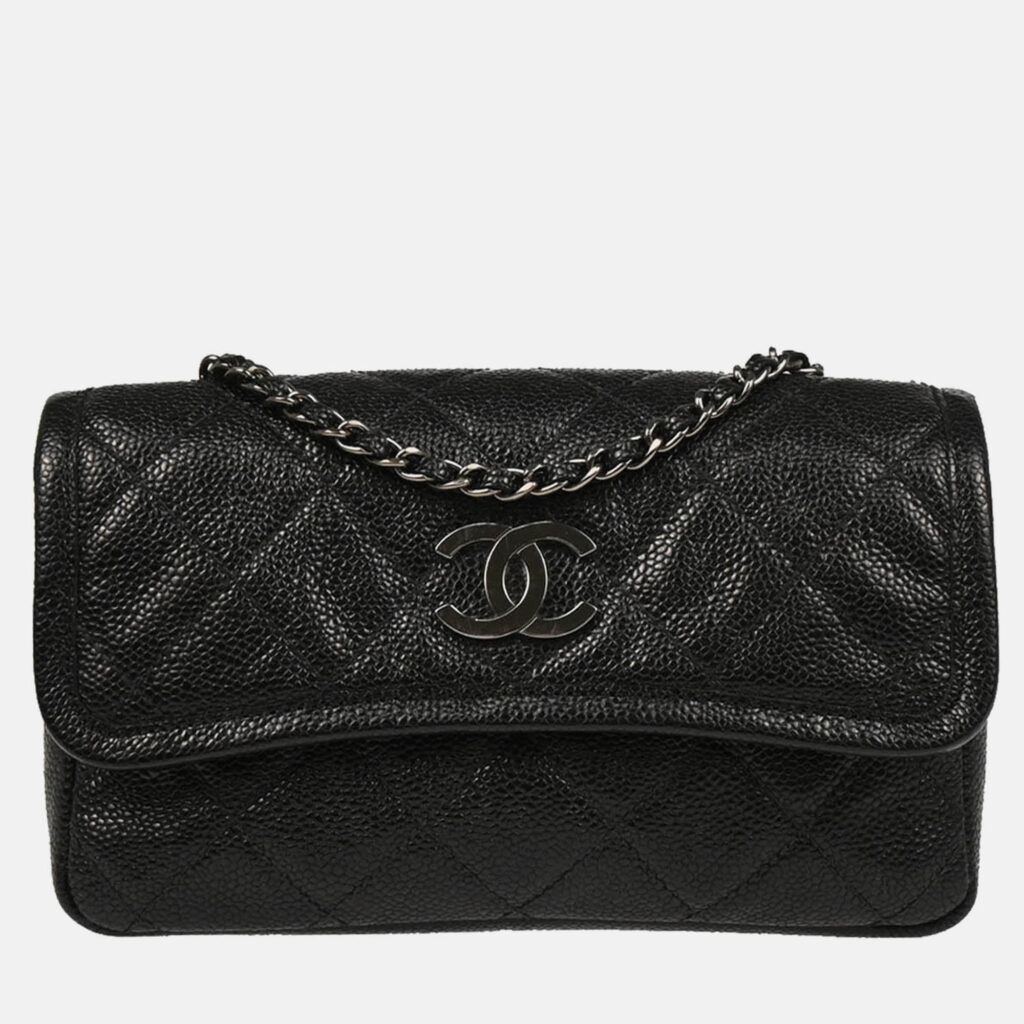Chanel Shoulder Bag Black Calfskin Shoulder Bag Chanel Shoulder Bag Black Calfskin Shoulder Bag
