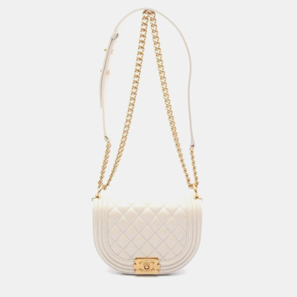 Chanel Small White Leather Bag Chanel Small White Leather Bag