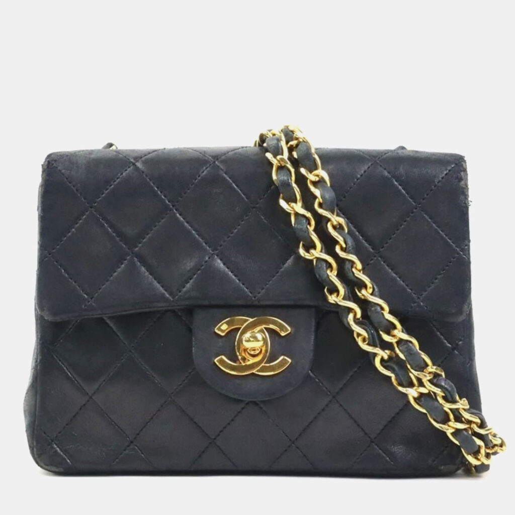 Chanel Black Lambskin Leather Shoulder Bag Chanel Black Lambskin Leather Shoulder Bag