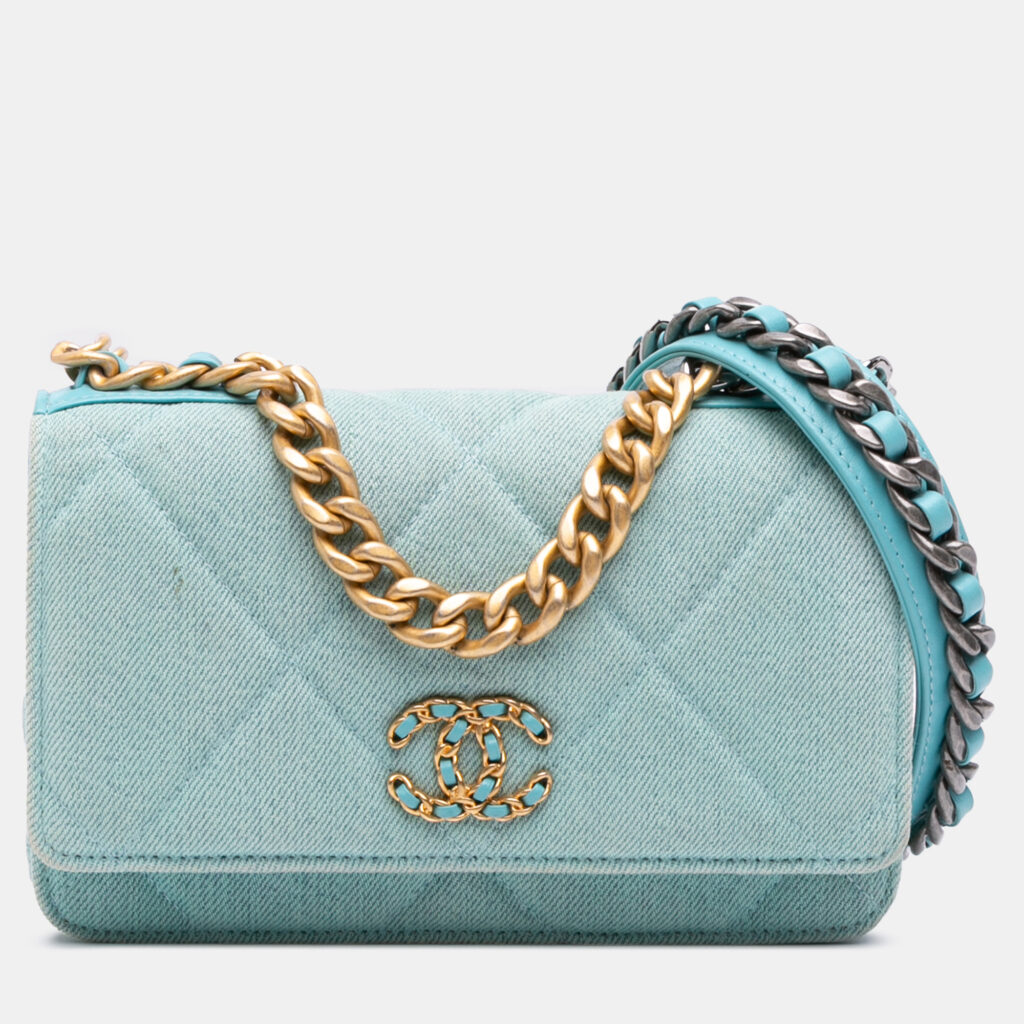 Chanel Blue Denim 19 Wallet on Chain Chanel Blue Denim 19 Wallet on Chain