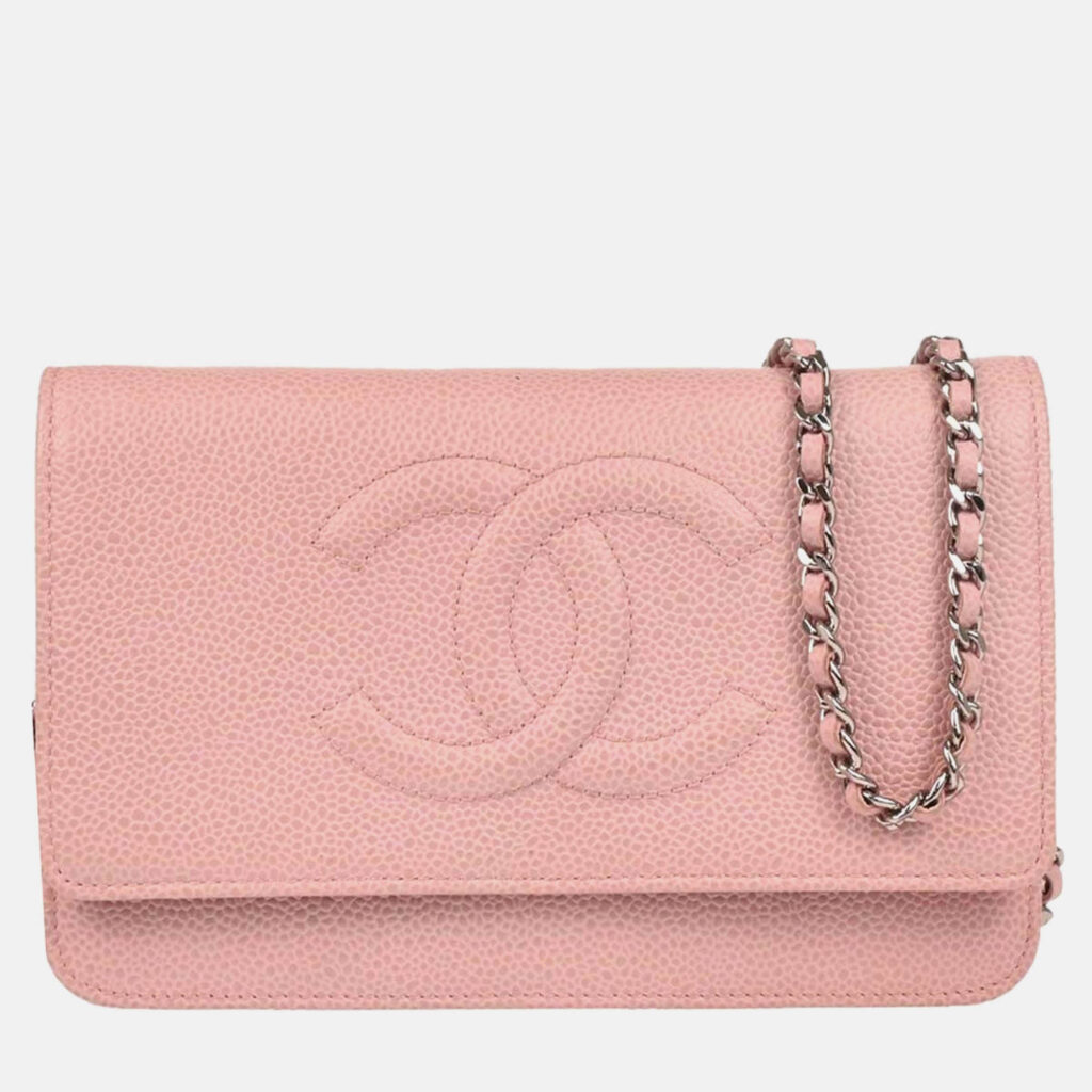 Chanel Timeless Pink Caviar Leather Wallet on Chain Chanel Timeless Pink Caviar Leather Wallet on Chain