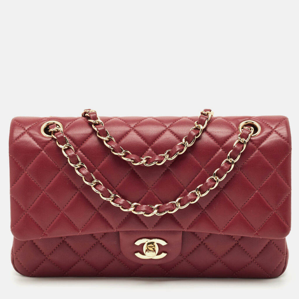 Chanel Red Quilted Leather Medium Classic Double Flap Bag Chanel Red Quilted Leather Medium Classic Double Flap Bag