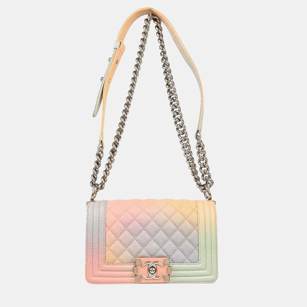 Chanel Boy Small Pastel Calfskin Shoulder Bag