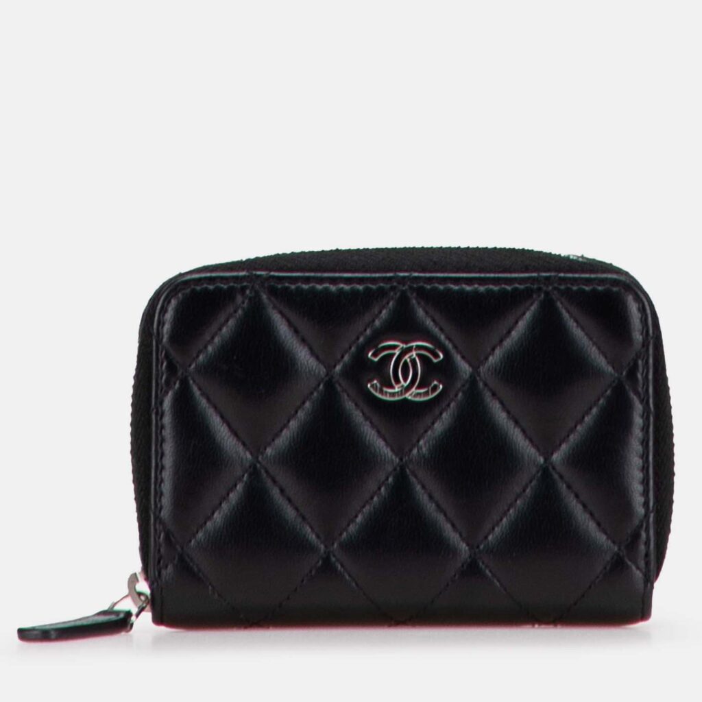 Chanel CC Quilted Lambskin Coin Pouch Chanel CC Quilted Lambskin Coin Pouch