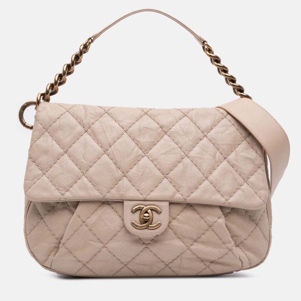 Chanel Brown Medium Quilted Caviar Coco Pleats Messenger Flap Chanel Brown Medium Quilted Caviar Coco Pleats Messenger Flap
