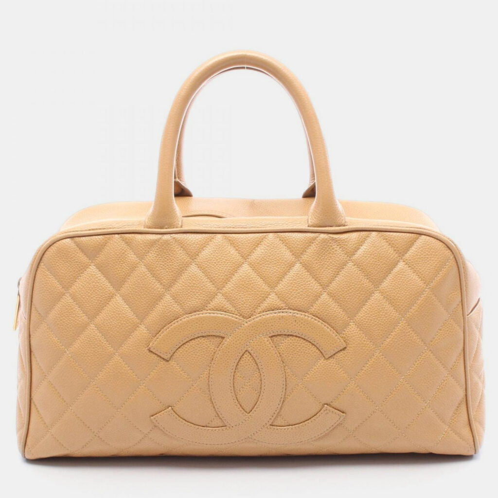 Chanel Coco CC Mark Matelasse Brown Calfskin Handbag GHW Chanel Coco CC Mark Matelasse Brown Calfskin Handbag GHW