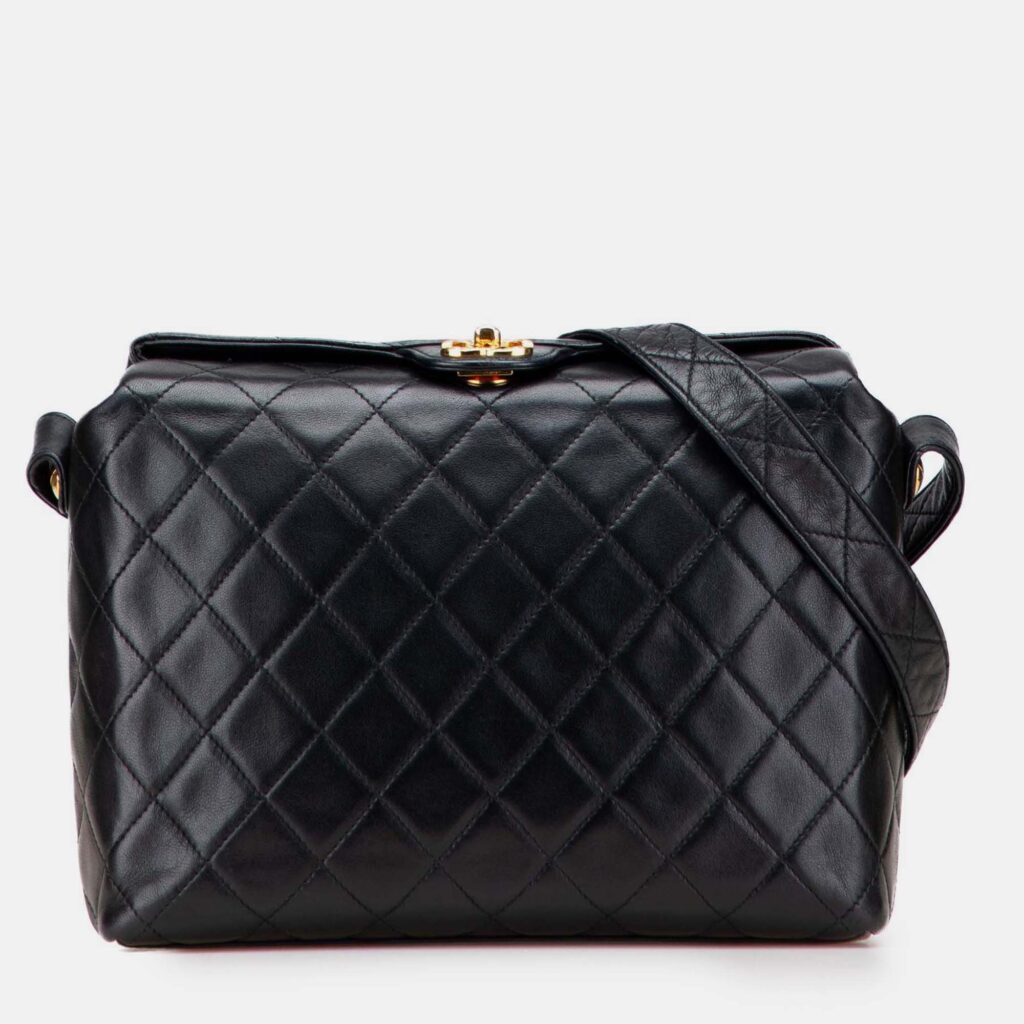 Chanel Black CC Quilted Lambskin Crossbody Chanel Black CC Quilted Lambskin Crossbody