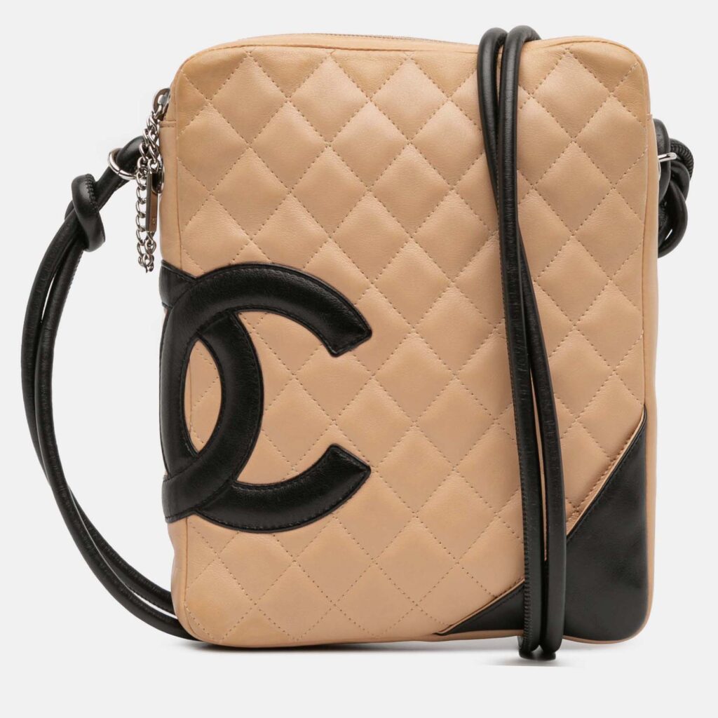 luxury-women-chanel-used-handbags-p1201640-019-1.jpg Chanel Brown Lambskin Cambon Ligne Crossbody