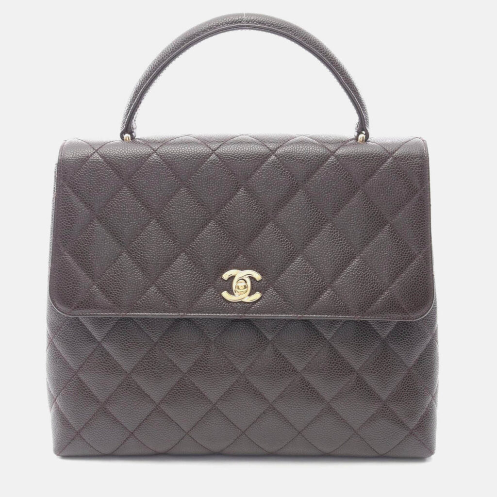 Chanel Matelasse Brown Calfskin Handbag GHW