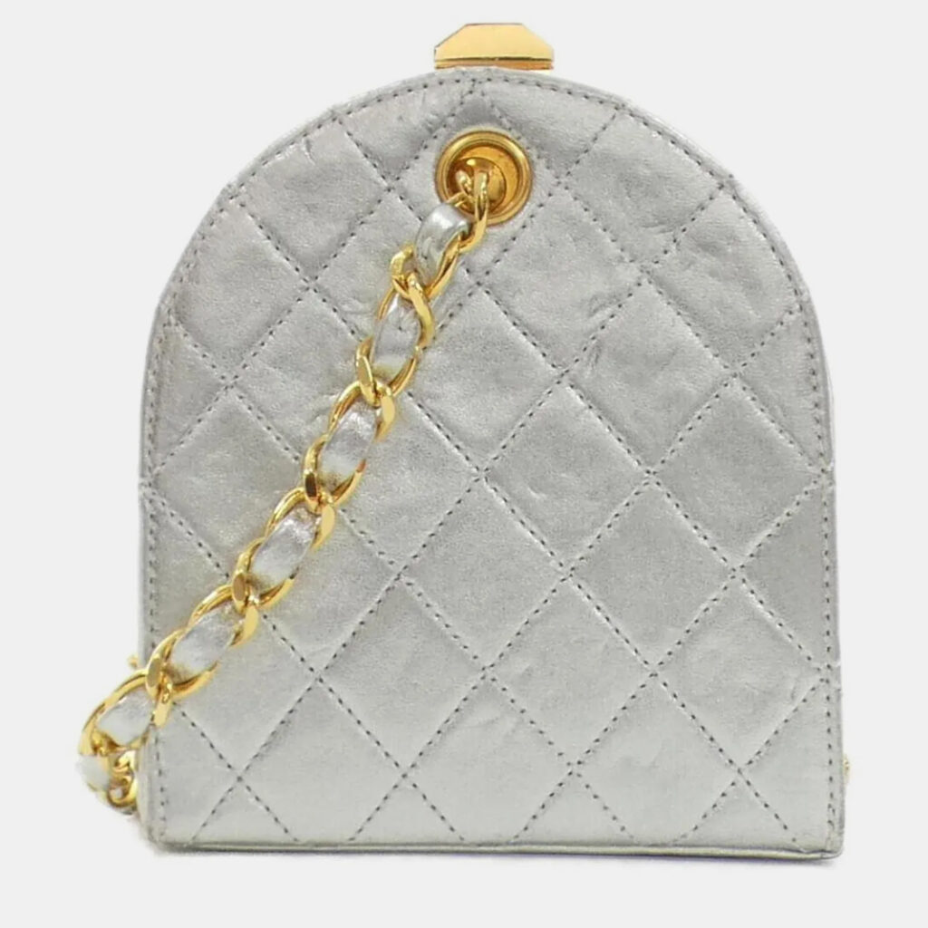 Chanel Silver Shoulder Bag Chanel Silver Shoulder Bag