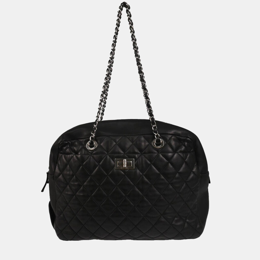 Chanel Mademoiselle Lock Black Lambskin Shoulder Bag Chanel Mademoiselle Lock Black Lambskin Shoulder Bag