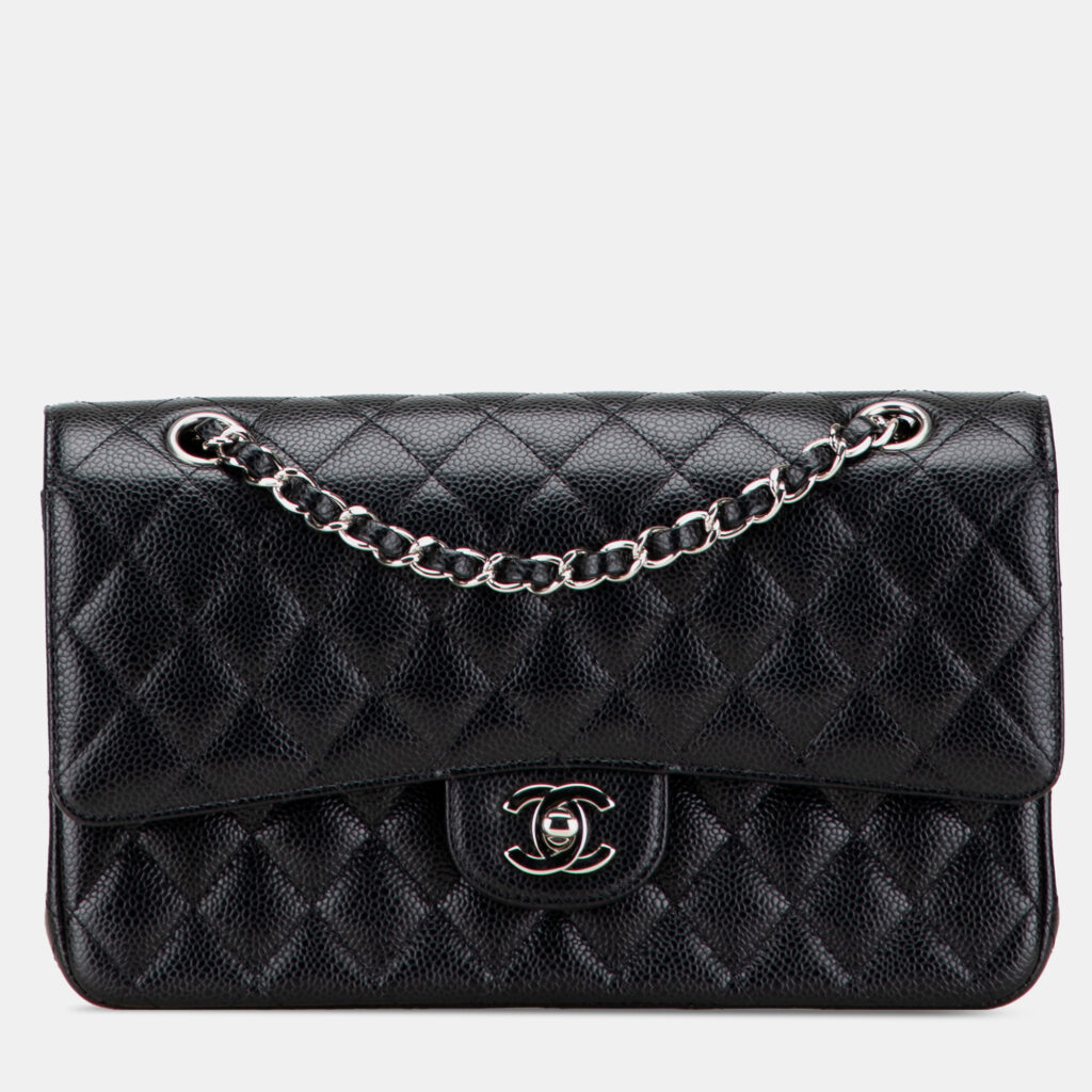 Chanel Black Medium Classic Caviar Double Flap Chanel Black Medium Classic Caviar Double Flap