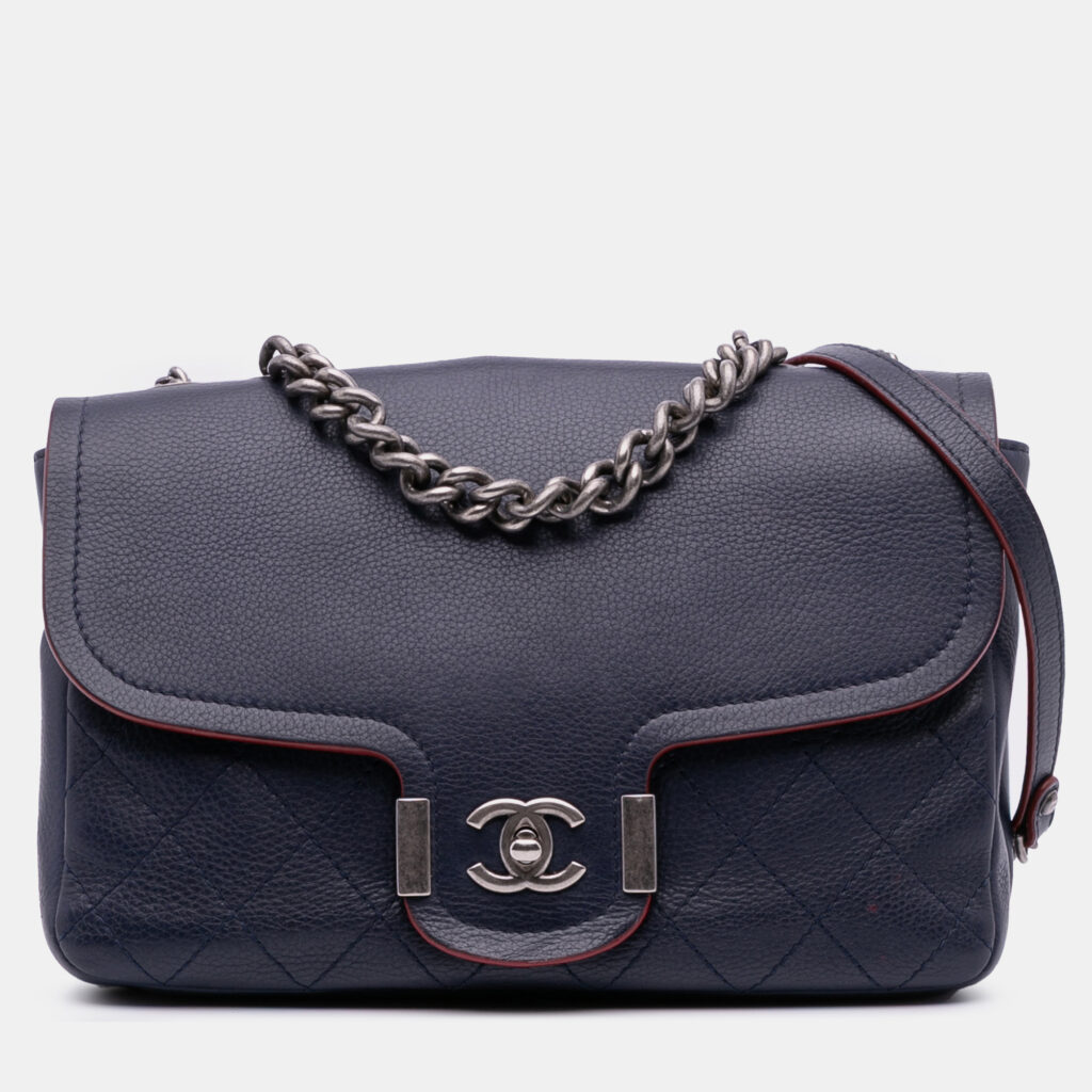 Chanel Blue Paris-Greece Calfskin Archi Chic Flap Chanel Blue Paris-Greece Calfskin Archi Chic Flap