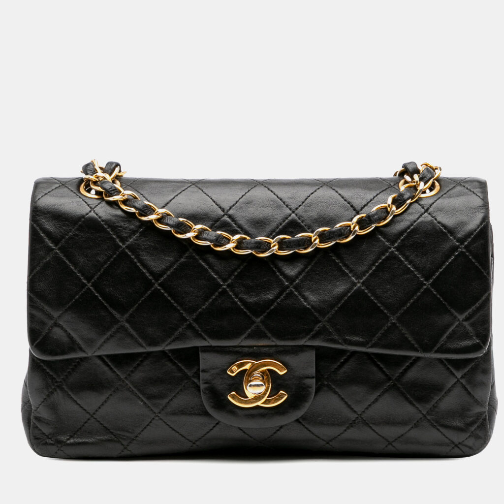 Chanel Black Small Classic Lambskin Double Flap Chanel Black Small Classic Lambskin Double Flap